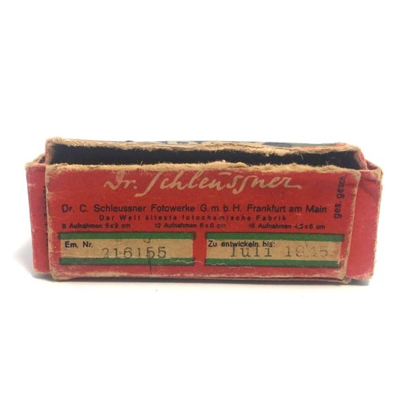 WWII Era German Adox Antihalo 17F Pan  6 cm Film Unused in Box Expired July 1945 - Picture 6 of 7